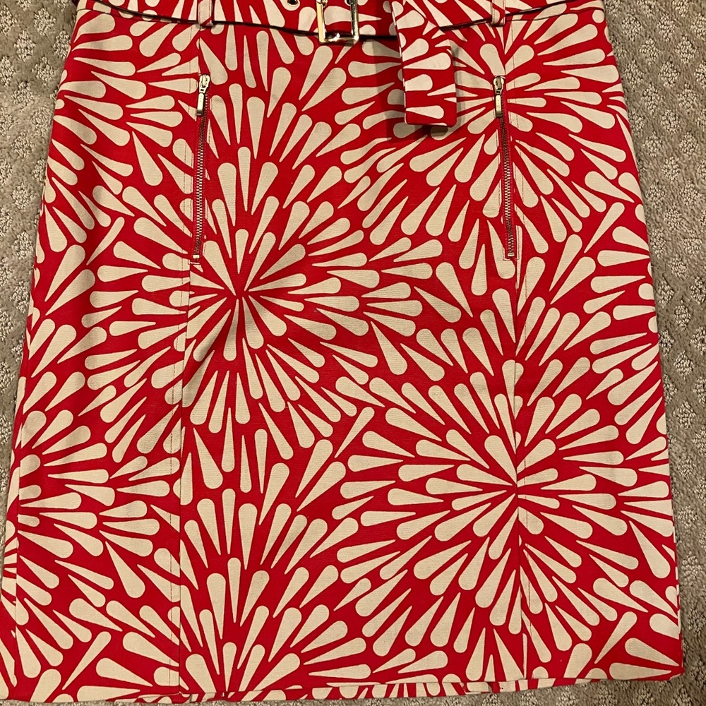 Talbots Red A-Line Mini Skirt Resort Wear